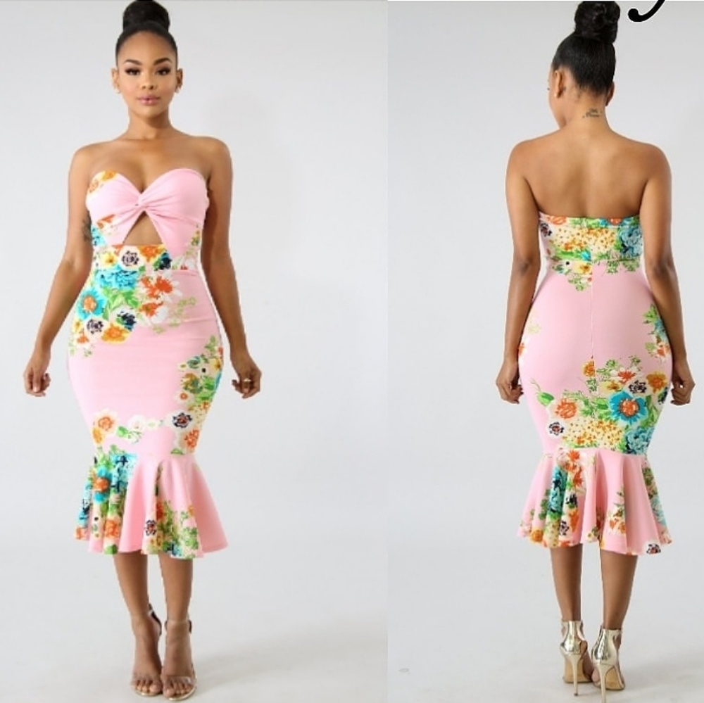 Tube body con dress